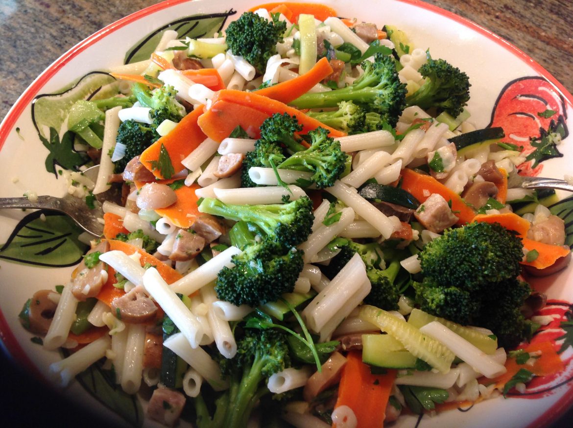 Pasta and Veggies My Health Maven