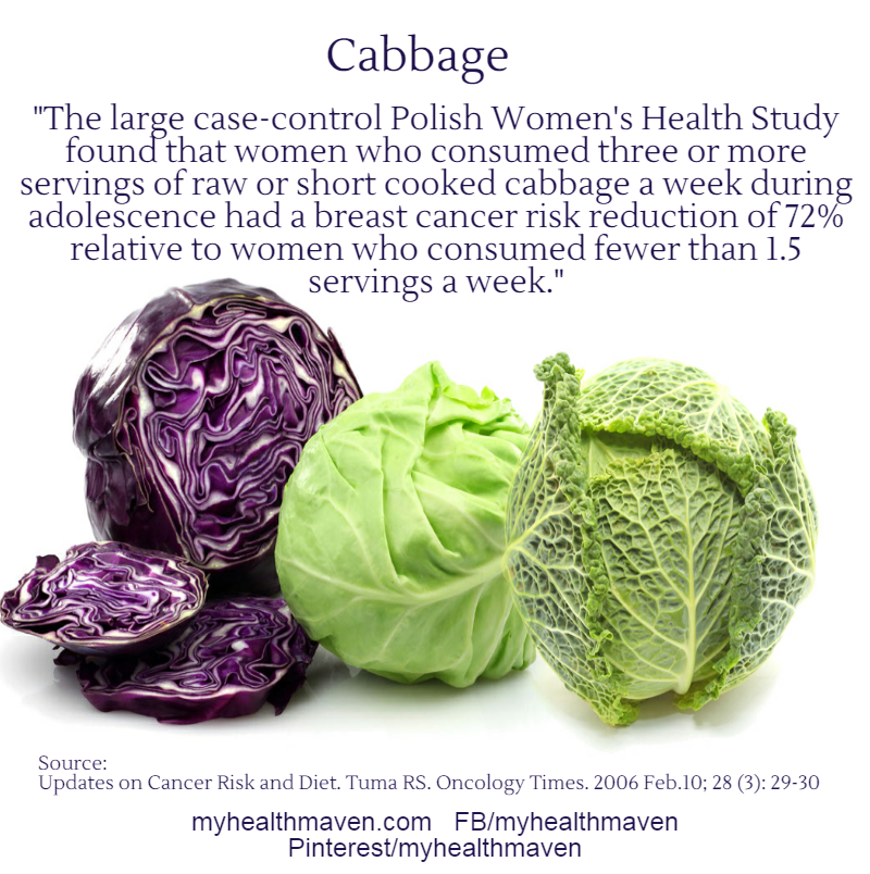 Cabbage & Reduced Breast Cancer Risk My Health Maven