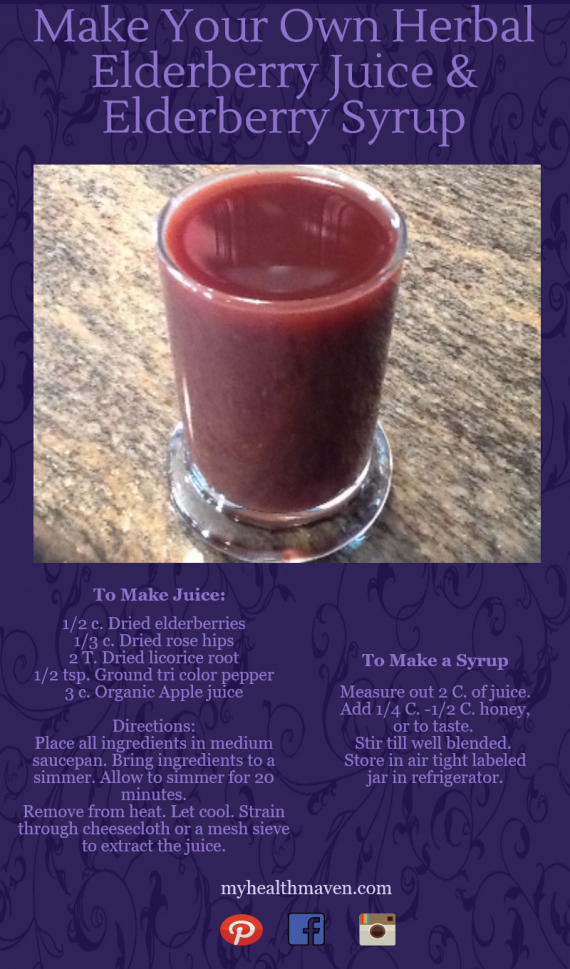 Make Your Own Elderberry Juice & Syrup My Health Maven